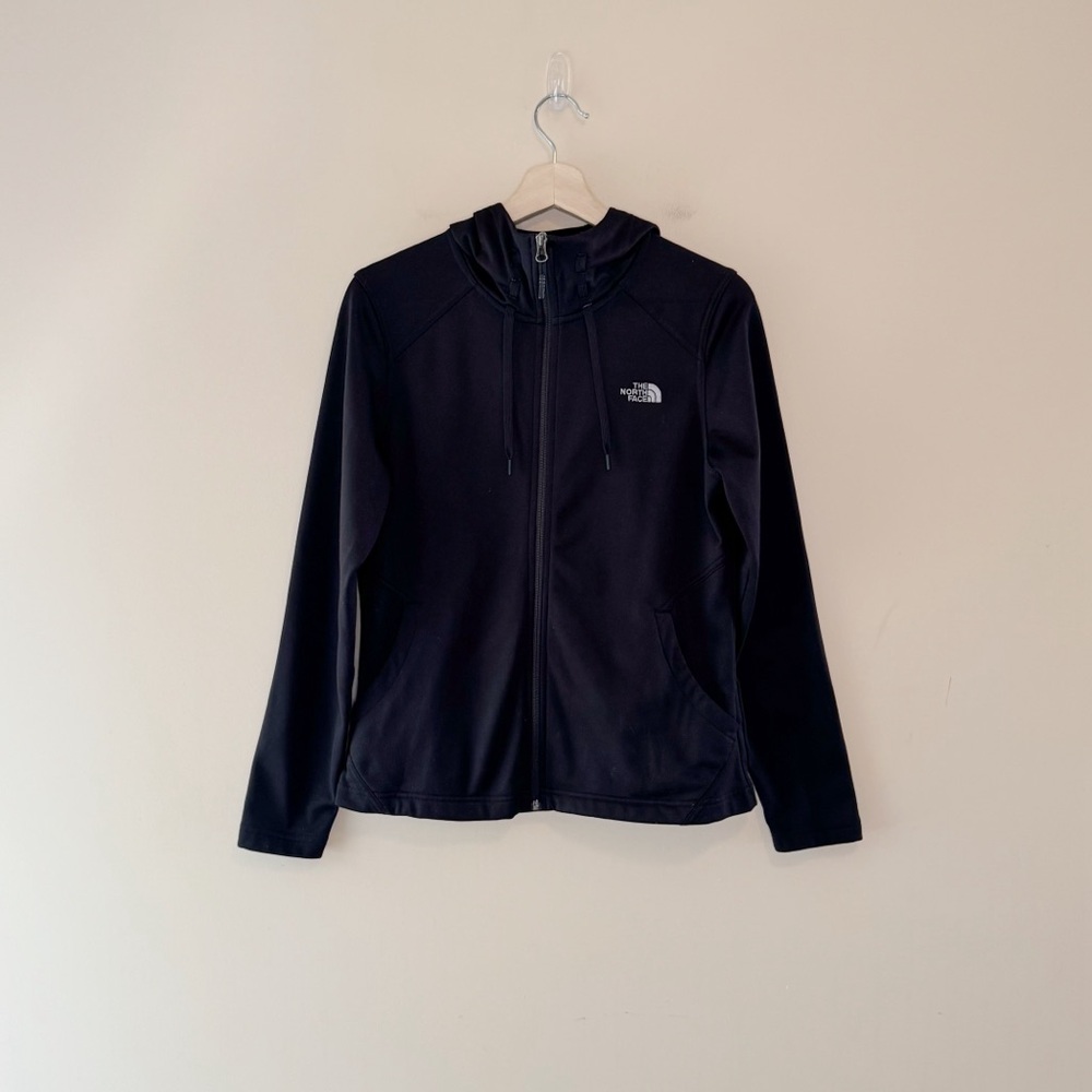 The North Face Women’s Tech Mezzaluna Hoodie Black Full Zip Jacket Size M